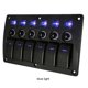 thumbnail image 4 of Panel de interruptores de coche 6 Gang reemplazo antiflaming IP66 impermeable automotriz barcos barco interruptores controlador Accesorios Vehículos, repuestos y accesorios Mis Iluminación azul Speravity VI021556-02, 4 of 6