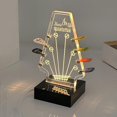 thumbnail image 4 of Light Up Guitar Pick Acrylic Electric Guitar Headstock Shaped Pick For Picks Display,USB with Storage Base and E3B7, 4 of 7