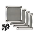 thumbnail image 1 of Grill con filtro de ventilador, 80 mm, IMSURQLTyprise, aluminio plateado, paquete de 4, 1 of 7