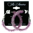 thumbnail image 2 of Mi Amore Hoop-Earrings Pink/Silver-Tone, 2 of 2
