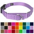 thumbnail image 2 of Country Brook Petz® Lavender Durable Nylon Martingale with Deluxe Buckle - Made in the USA, Large, 2 of 7