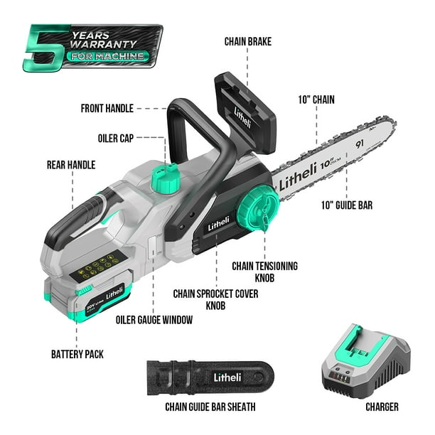 Battery pack chainsaw new arrivals
