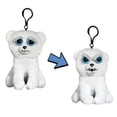 thumbnail image 1 of Mochila de felpa con clip Feisty Pets Mini Karl the Snarl Polar Be, 1 of 3