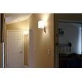 thumbnail image 2 of Kira Home Hewitt 9" Modern Wall Light/Wall Sconce + Oval White Fabric Shade, Chrome Finish, 2 of 7