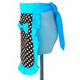 thumbnail image 1 of unbranded Delantal De Medio Cuerpo Para Mujer En Azul Con De Puntos Y Lazo Ajustable, 1 of 8
