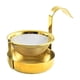thumbnail image 1 of Colador de té giratorio, herramienta de cocina, accesorios de té portátiles de acero inoxidable 304, tetera para el hogar, cocina, cafetería, dorado Macarena colador giratorio, 1 of 8