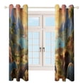 thumbnail image 3 of Blackout Curtains for Bedroom Dinosaur Full Room Darkening Grommet Curtains for Living Room,Thermal Insulated Ombre Drapes, 3 of 7