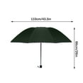 thumbnail image 3 of Extra Large Sun Umbrella with Upf 50 Sun Protection Folding Portable Design for Beach, Patio, and Outdoor Family Use, UKHBMC | Green, 3 of 9
