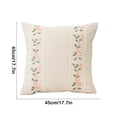 thumbnail image 3 of Fiudx Funda de Almohada Bordada, Hermoso Cojín con Diseño de Rosas, Cómoda Tela de Poliéster, Fácil de Limpiar y Reemplazar, Decoración de Sofá de Sala de Estar, Idea de Regalo para El Hogar, Varios, 3 of 6