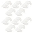 10pcs Plastic Drawer Track Guides Slides Replacement Furniture Parts