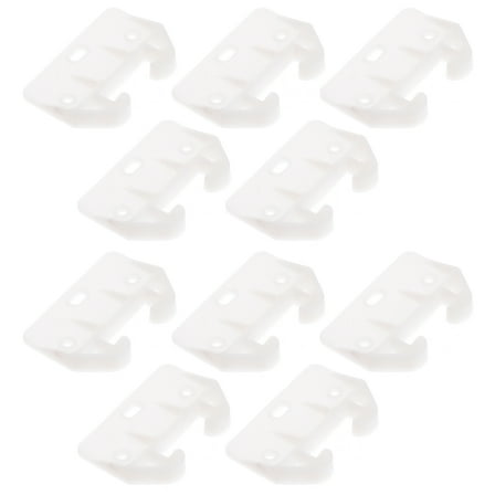 TABLZONE Kitchen Drawer Rails Drawer Guide White Plastic Furniture Parts 10Pack