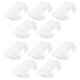thumbnail image 5 of EeaseMX 10 piezas de cajón de plástico Rarguado Tobogán Muebles Partes de muebles para gabinetes (blanco), 5 of 7