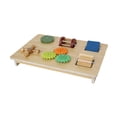 thumbnail image 2 of Tablero sensorial de madera para actividades de niños, juguetes interactivos para desarrollar habilidades motoras finas, juguetes educativos tempranos, 2 of 8