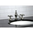 thumbnail image 2 of Kingston Brass KC7066AX Vintage 8 in. Widespread Bathroom Faucet, Polished Nickel, 2 of 5