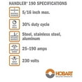 thumbnail image 3 of Hobart Welding Products MILLER Handler 190 MIG Welder 500554001, 3 of 6