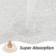 thumbnail image 4 of Alfombrilla de baño en forma de U, extrasuave y afelpada, superabsorbente. Lavable y seca a máquina (50 x 60 cm, blanco)., 4 of 7
