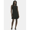 thumbnail image 2 of Time and Tru Women's Sleeveless Ribbed Swing Dress, Sizes XS-XXXL, 2 of 5