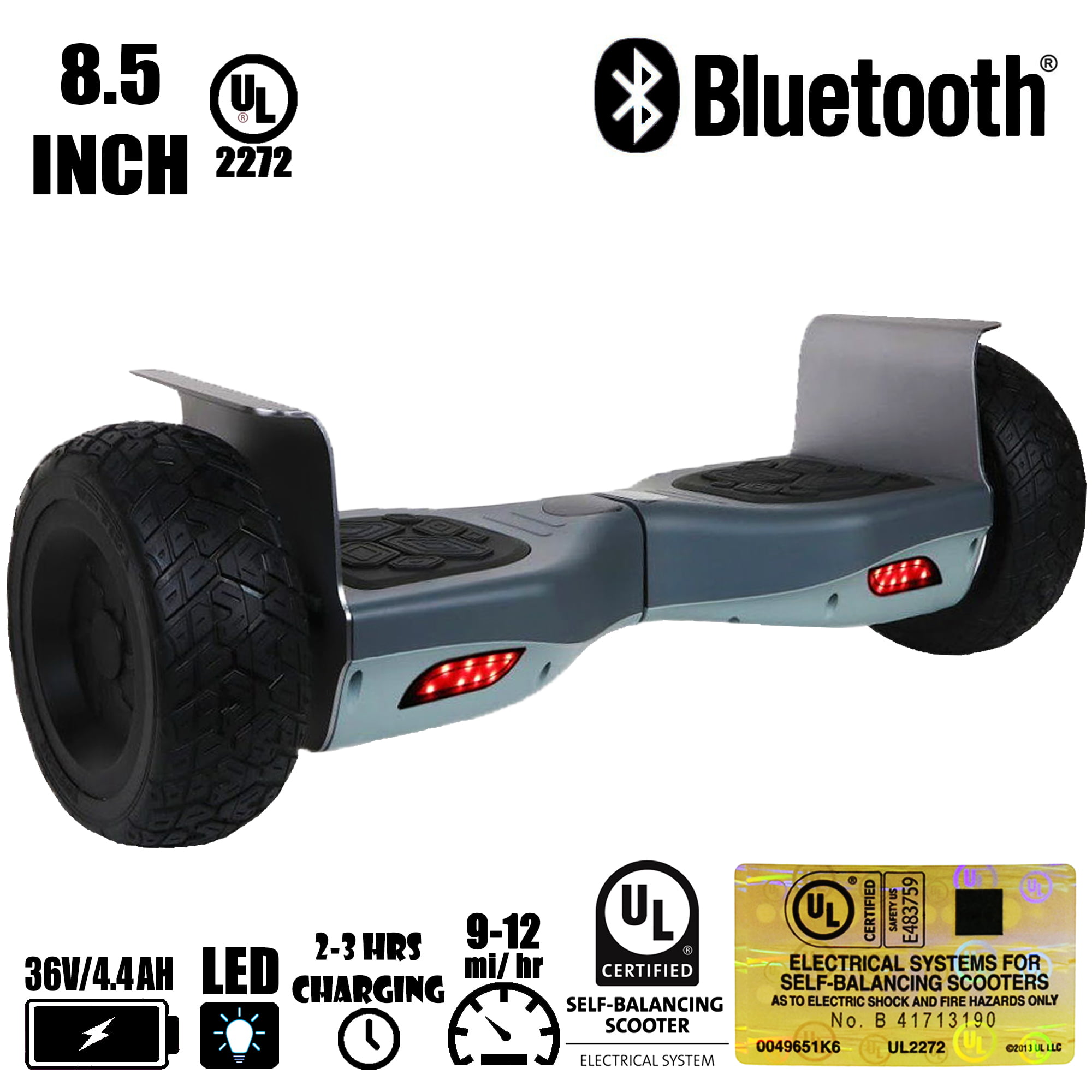 UL2272 APP ENABLED Hummer All Terrain Off Road 8.5'' Hoverboard Bluetooth  CE 