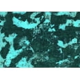 thumbnail image 1 of Ahgly Company Machine Washable Indoor Rectangle Abstract Turquoise Blue Modern Area Rugs, 2' x 3', 1 of 4
