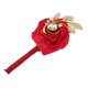thumbnail image 5 of Ramillete Boutonniere Ojales Rose Boda Flores Accesorios Prom Decoración Vino rojo, 5 of 7