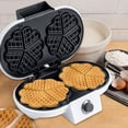 thumbnail image 2 of 1000W waffle maker with non-stick plate, double core waffle maker, stainless steel shell waffle maker for family breakfast, 2 of 8
