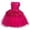 Hot Pink, variant on Elegant Patchwork Party Dress for Toddler Girls with Delicate Lace and Ruffles Design