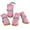 Pink, variant on Dog Shoes Pet Boots Outdoor Waterproof Running Shoes for Dogs Pet Rain Boots with Reflective Strip Anti-Slip Rubber Sole