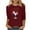Wine, variant on Lolmot Christmas Shirts for Women Santa Wine Glass Graphic T-Shirt Christmas Party Bash Letter Print Round Neck 3/4 Sleeve Holiday Tops