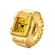 thumbnail image 4 of Reloj de anillo octogonal retro con forma de corazón de melocotón y remaches, reloj de anillo, reloj pequeño, 4 of 5