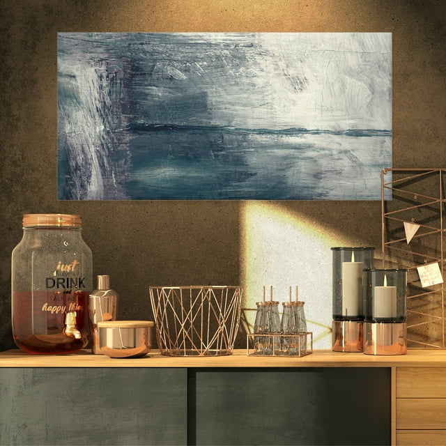 Grey Abstract Pattern Oil Painting - Abstract Canvas Painting