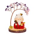 thumbnail image 1 of Mini estatua de Buda con árbol del dinero, figura en miniatura, centro de mesa, recuerdo Estilo F, 1 of 7