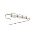 thumbnail image 3 of OPLSKI Shining Rhinestone Faux Pearls Safety Pin Flower Shape Anti-Exposure Women Brooch Pin 2, 3 of 8