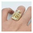 thumbnail image 4 of CZ Pharaoh Egyptian King Men’s Adult Ring 10K Yellow White Gold, 4.70 Gr – Goldum NYC, 4 of 6