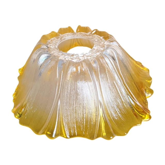 Milaget Glass Lampshade Dining Room Chandelier Shade Office Pendant Light Lamp Shade Yellow