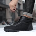 thumbnail image 4 of Venta Directa Fábrica Zapatos Casuales Algodón para Hombres Y Mujeres Invierno Además Botas Nieve Impermeables Terciopelo Que Absorben Los Golpes Botas Altas Algodón Cálidas para Parejas (Negro 43), 4 of 9