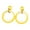 Yellow, variant on Lifetechs 1 Pair Circle Stitching Hollow Stud Earrings Acrylic Hoop Splicing Drop Earrings Colorful Contrast Geometric Lightweight Dangle Earrings