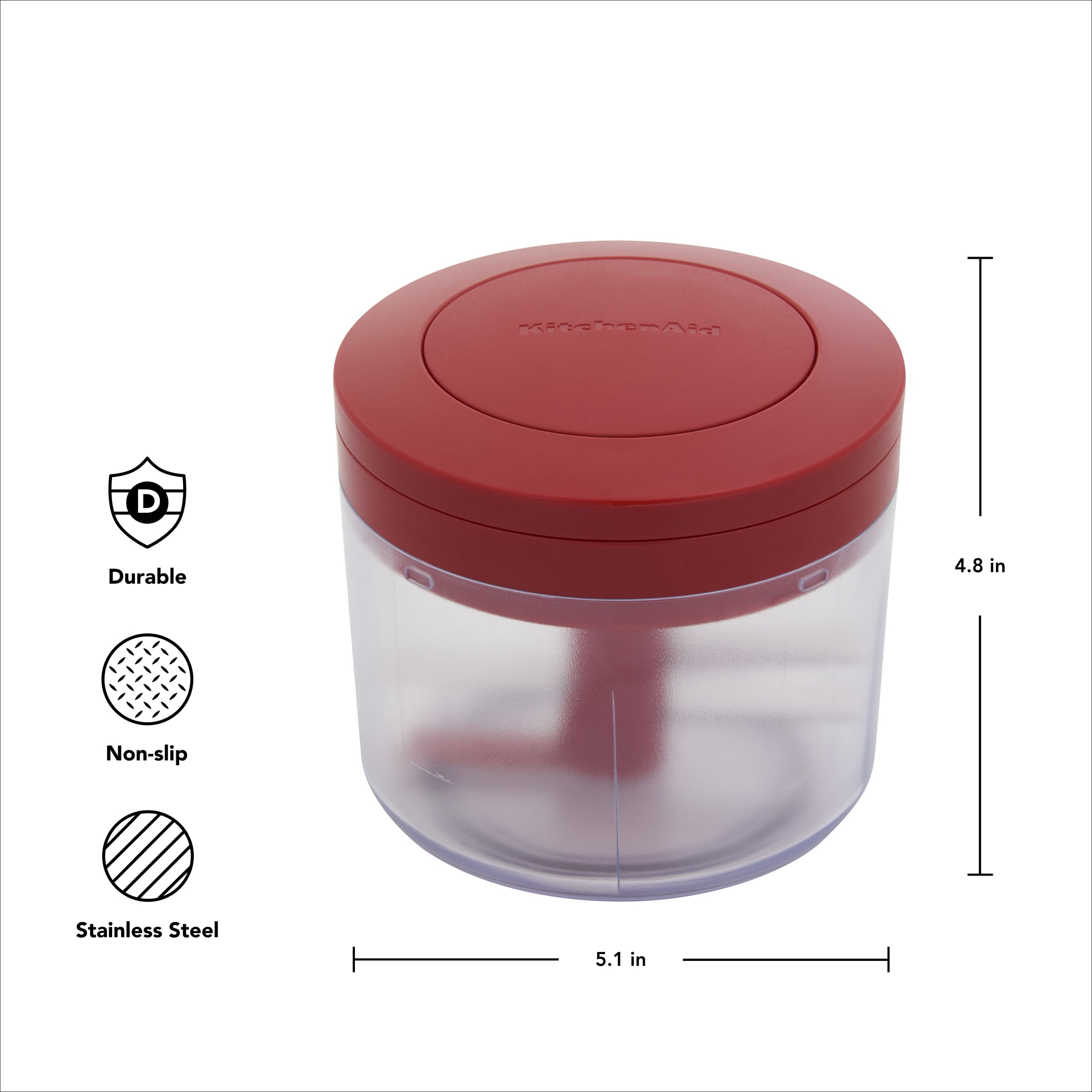 KitchenAid Manual Pull Food Chopper and Processor, Empire Red