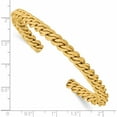 thumbnail image 3 of Stainless Steel Polished Yellow Ip-Plated Twisted 6mm Cuff Bangle Made In China -Jewelry By Sweet Pea, 3 of 6