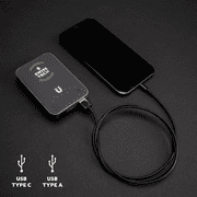 Swiss Tech Portable Power Bank, 10000mAh, Wireless Charging, Magnetic Attachment, Fast Charge Compatible