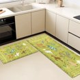 thumbnail image 5 of Kitchen Rugs Sets of 3 Non Slip Washable Kitchen Mats for Floor, Kitchen Runner Rug, Floor Mat Carpet for Entryway, Laundry, Sink, 5 of 12