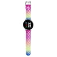 thumbnail image 2 of Justice Child Female Tween Smart Watch in Perforated Silicone Strap Rainbow (JSE4206WMC), 2 of 4