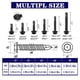 thumbnail image 3 of Kit surtido de tornillos ZAMBASE 410 de acero inoxidable, 450 piezas, 3 of 9