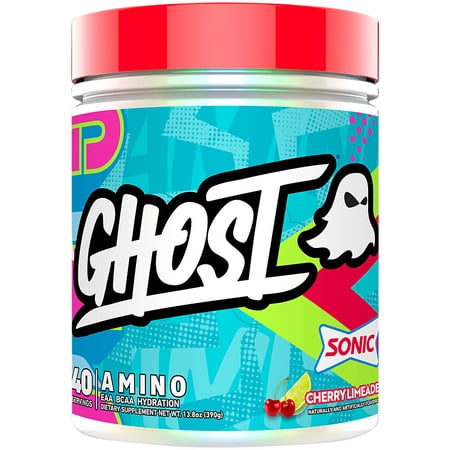 GHOST EAA BCAA Amino Hydration Sonic Cherry Limeade (13.8 Oz. / 40 Servings)