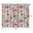 thumbnail image 5 of Pioneer Flower Floral Print Pattern Shower Curtain 84"x72", Bathroom Decorative Shower Curtain Set with 12 Hooks, Waterproof Washable, 5 of 6