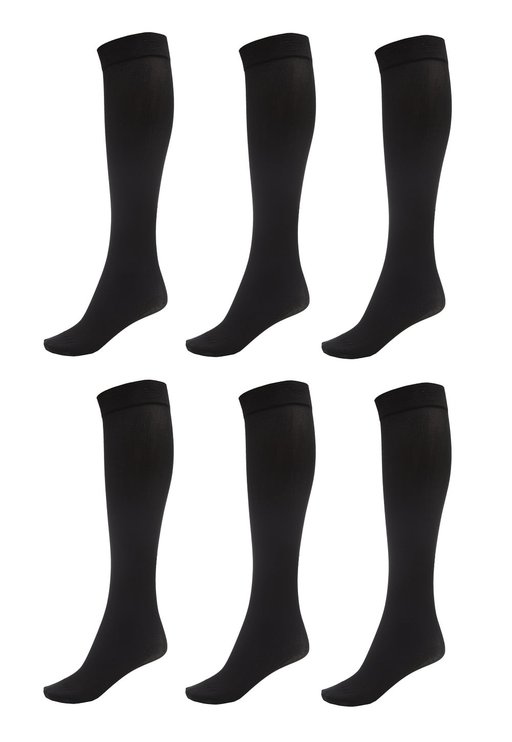 DARESAY Women Trouser Socks with Comfort Band Spandex Opaque Knee High ...