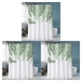 thumbnail image 2 of Bewildely Cortina de baño blanca elegante y moderna Fácil de instalar Cortina de ducha fácil de limpiar para cortina de baño YL347-7 Type1 NO1, 2 of 5