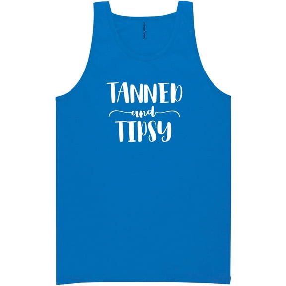 Tanned and Tipsy Neon Tank Top