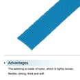 thumbnail image 3 of Uxcell Nylon Webbing Strap Flat 3/8" 50 Yards for DIY Luggage rack Dark Blue, 3 of 7