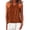 Brown, variant on Women's Sleeveless Halter Top – French Retro Linen-Like Button-Front Tank for Summer