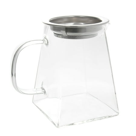 

1pc Square Shaped Glass Water Bottle Simple Glass Cup Double Glass Coffee Mug for Office Home (500ml)